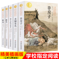 曹文轩经典作品插画版全套5册青铜葵花草房子儿童文学系列6-9-12岁四五六年级小学生纯美小说故事书9-15岁初中生必读课