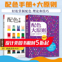 配色手册+配色大原则 服装设计建筑设网页艺术设计师入视觉陈列搭配师配色理论色彩搭配参考书色彩分类法色彩心理学设计技巧书