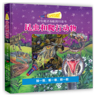 小手电大探秘 神奇魔法手电筒科普书昆虫和爬行动物 幼儿科普百科绘本