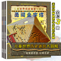 迷宫书全3册正版儿童世界历史迷宫大冒险勇闯金字塔3-6-9岁专注力观察力训练大画册9-12岁儿童历史知识科普游戏书绘