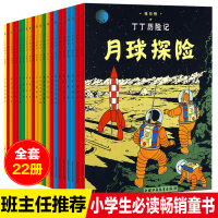 中国少年儿童出版社丁丁历险记全套22册漫画书月球探险神秘的流星七个水晶球埃尔热