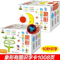 1008页象形字识字卡幼儿园识字书一年级幼小衔接有图认字教材全脑记忆幼儿游戏卡左脑右脑学习汉字快读认知大脑开发儿童早