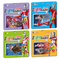 趣味拼图总动员全4册 角色奥特曼赛文杰克艾斯泰罗 儿童拼图赠趣味游戏棋宝宝男孩3-7岁智力纸质早教玩具学前专注力提优动手