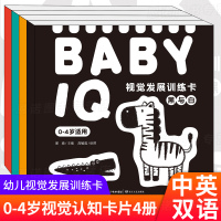 婴儿视觉激发黑白卡片婴儿颜色认知1-2-3-4-5-6个月的宝宝早教0-1岁训练追视闪卡黑白图案视觉色卡视觉训练卡玩