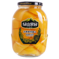 绿山果园冰糖黄桃罐头930g