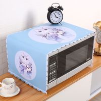 猫 微波炉通用35*98cm|微波炉罩防尘罩通用烤箱罩北欧防油美的冰箱洗衣机布艺盖布盖巾