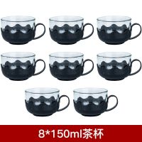 [八只莲花杯]|1000/2000ML茶壶 玻璃耐高温泡茶壶单壶大容量茶具花茶壶水壶套装