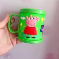 [绿色]小猪|儿童漱口杯卡通耐摔杯子加厚幼儿园酒店牙缸小孩宝宝 刷牙杯3-6岁