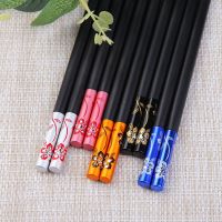 花之语(五色)5双|家用高档合金筷子1人1色5-10双套装防滑耐高温不发霉易清洗快子