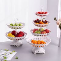 欧式多层家用创意水果篮现代客厅三层水果盘单层糖果盘干果点心盘