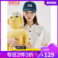 [妙汉联名]韩都衣舍娃娃装连衣裙2021夏新款小个子甜美短款裙子