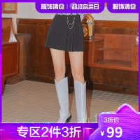 韩都衣舍A字半身裙2021夏装新款女装韩版高腰宽松短款裙子TK01098