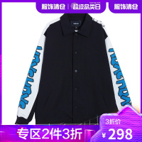 韩都衣舍啵啵熊2021春装新款宽松显瘦上衣印花长袖短外套UF0021