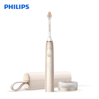 飞利浦(PHILIPS)电动牙刷 成人声波震动式 男女充电式牙刷31000次/分钟 清洁/美白/护龈 HX9996香槟金