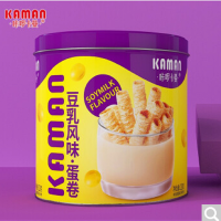 128g咔啰卡曼日式豆乳风味威化饼干(罐装)