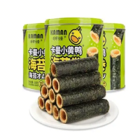 90g卡曼小黄鸭海苔蛋卷(罐装)