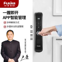 富力家H1一握开指纹锁智能门锁密码锁C级锁心智能双芯片锌合金膜内注塑高端材质(含安装)