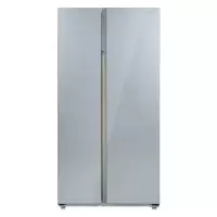 美菱(MeiLing)555升十分净对开门冰箱 BCD-555WPBT[磨砂玻璃]星云灰