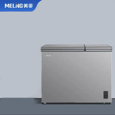 美菱(MELING)221升 家用商用冰柜 双箱双温冷柜 一级能效 双开门 节能冷藏冷冻卧式冰箱 BCD-221DT