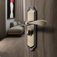 欧式青古铜锁室内卧室房锁木锁房间磁吸静音锁具家用通用型