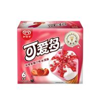 可爱多甜筒 草莓口味冰淇淋402g(6支装)