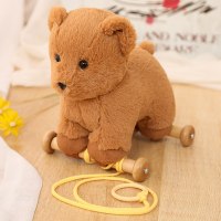 儿童拖拉小动物玩具学步车婴幼儿童宝宝拉线拉绳学步玩具抖音网红同款