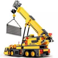 兼容乐高积木吊车卡车货汽车工程挖掘机公交消防车拼装图玩具男孩