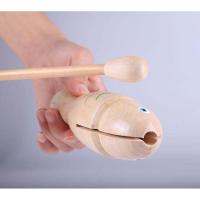 木鱼响桶乐器玩具打击乐小孩梆子早教实木质实木幼教音乐课