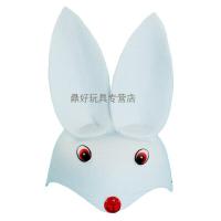 幼儿园儿童小动物头饰表演道具小猪兔子大灰狼老虎老鼠青蛙头套
