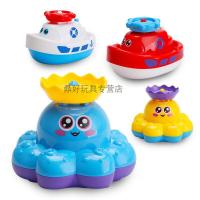 电动喷水消防船玩具水上玩具船儿童玩具男孩军舰船模型塑料