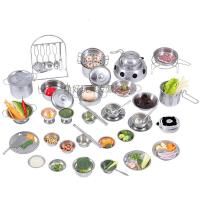 儿童迷你厨房做饭真煮套装小厨具食玩仿真实烹饪过家家玩具不锈钢