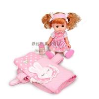 超萌换装洋娃娃女孩生日玩具仿真辫子换装眨眼软胶娃娃大礼包