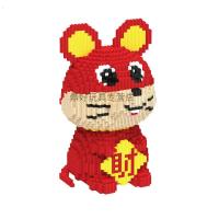 鼠年兼容乐高积木成人拼图玩具3D模型拼装串联小颗粒