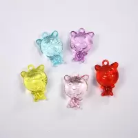 亚克力水晶小天鹅动物吊坠女孩子儿童DIY串珠宝石玩具小饰品挂件