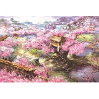 白色纯黑拼图1000片初中生纯白手工小孩网红风景画减压彩色