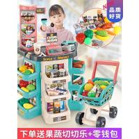 大号儿童仿真收银台机购物车手推车过家家市玩具套装女孩6岁3生日抖音网红同款