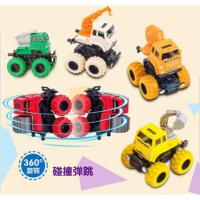 儿童消防员套装多彩工程车合金环卫车惯性工程车小火车套装总动员模型儿童玩具车