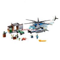 儿童城市警察摩托车抓小偷高速追捕60041拼装积木男孩玩具