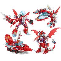 新奥特曼系列兼容积木变形拼装玩具赛罗怪兽雷欧罗布迪迦套装