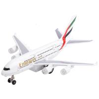 新款大号可开合金仿真声光回力A380空客机飞机模型儿童玩具彩珀