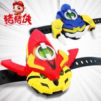 深海小英雄超星五灵锁萌宠铁拳虎变形玩具男孩变身器手表