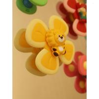 男女孩玩具会转动的旋转花朵宝宝餐桌椅儿童吸盘转转乐玩具陀螺婴幼儿手指尖