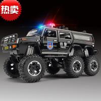 男女孩玩具车仿真110玩具车大合金越野警车玩具汽车模型男女孩儿童警察车救护车