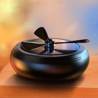 太阳能光能旋转陀螺香薰桌面摆件黑科技解压玩具减压神器