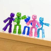 圣诞节儿童生日乐玩具摄影火柴人玩具扭扭乐百变公仔创意吸盘小人偶创意整蛊