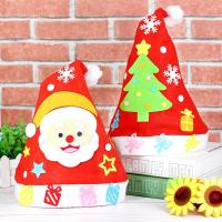 圣诞帽diy材料包圣诞节儿童手工制作幼儿园头饰品装饰帽子