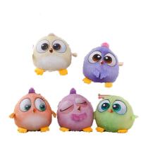 愤怒的五色小鸟公仔毛绒玩具 五色小鸟小鸡玩偶送女生生日