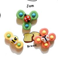 指尖陀螺会转动的花朵吸盘 宝宝趣味餐桌椅吸盘转转乐 婴幼儿指尖陀螺玩具