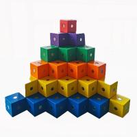 磁积总动员彩色正方体积木六面磁铁磁力小方块数学可拆卸立方体几何教具