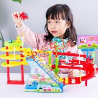 抖音男孩女孩儿童玩具小猪玩具佩佩爬楼梯灯光音乐小猪滑滑梯车子